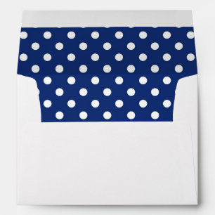 Pattern with white polka dots envelopes