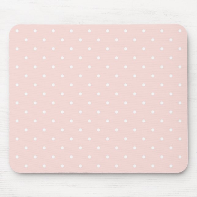 Pattern with white polka dots mouse mat (Front)