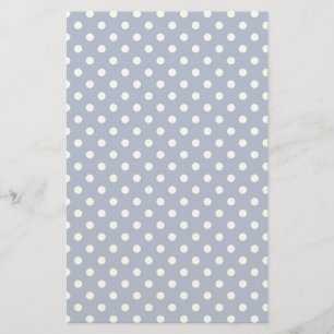 Pattern with white polka dots stationery