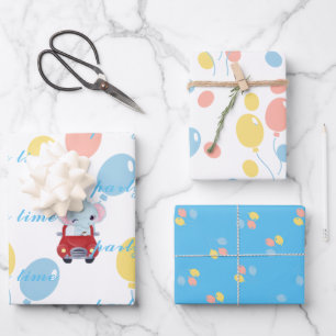 pattern wrapping paper flat sheet set of 3