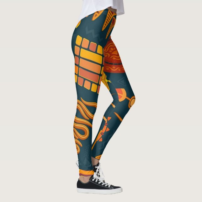 Pattern | Zazzle_Growshop. Leggings (Right)