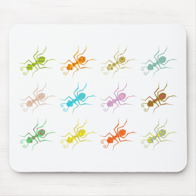 Patterned Ants Mouse Mat (Front)