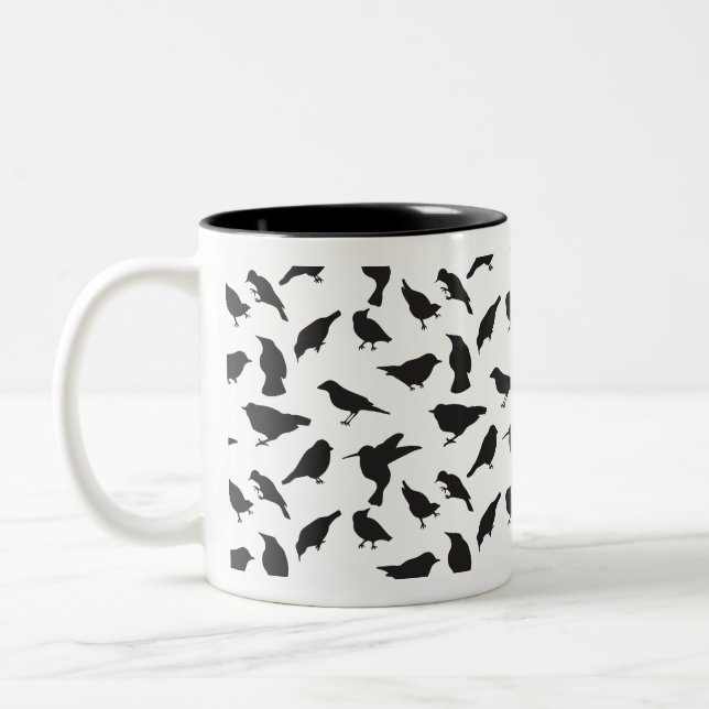Patterned Bird Mug (Left)