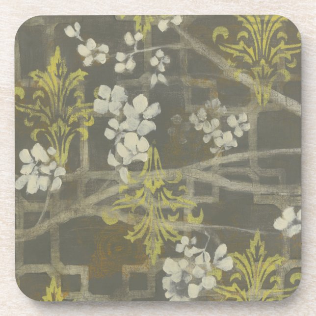 Patterned Blossom Branch I Coaster (Front)