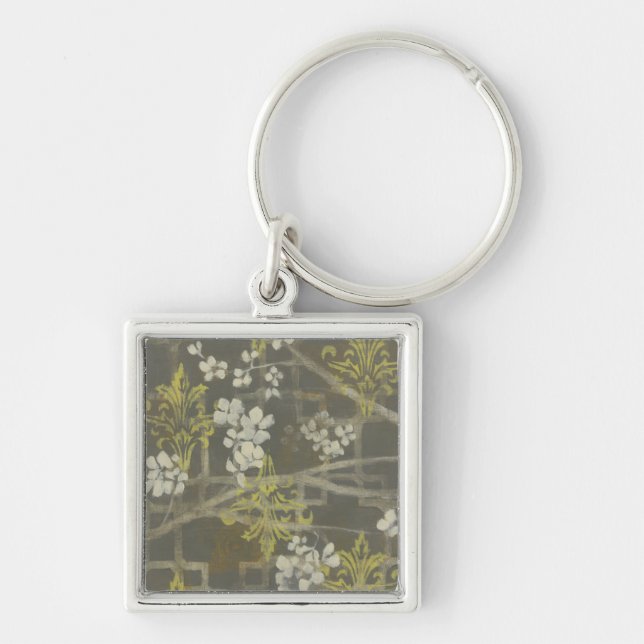 Patterned Blossom Branch I Key Ring (Front)