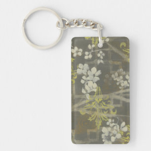 Patterned Blossom Branch I Key Ring