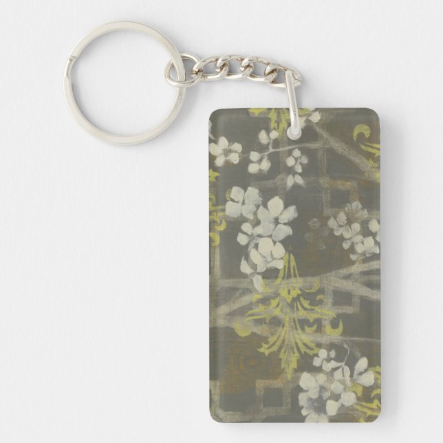 Patterned Blossom Branch I Key Ring (Front)