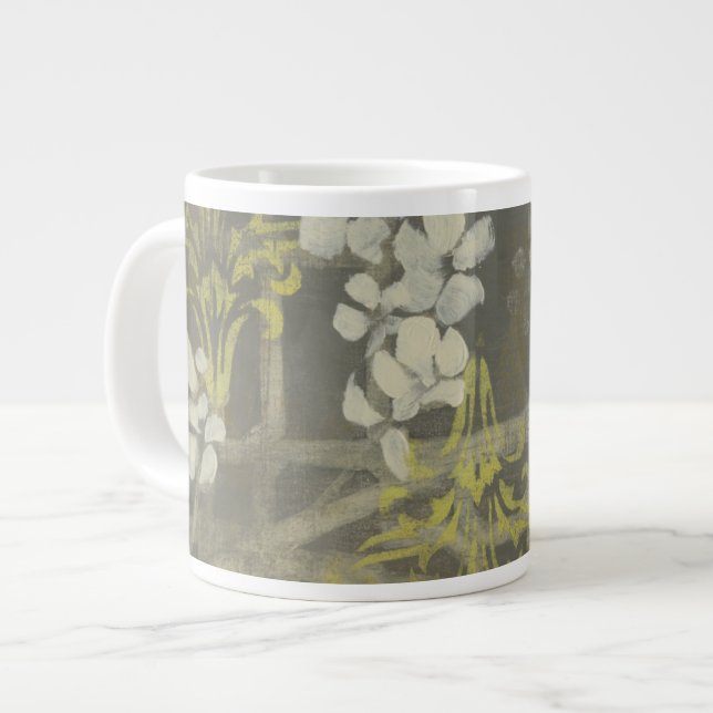 Patterned Blossom Branch I Large Coffee Mug (Front Left)