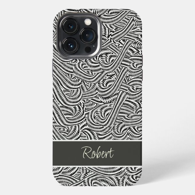 Patterned brown  iPhone case (Back)