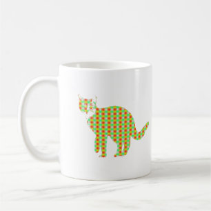Patterned Cat Coffee Mug