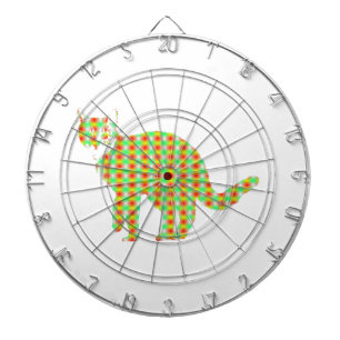 Patterned Cat Dartboard