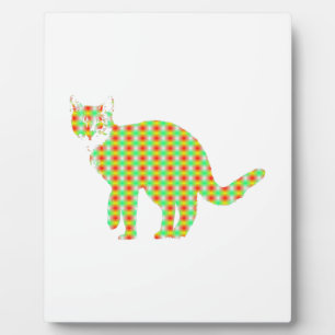 Patterned Cat Plaque