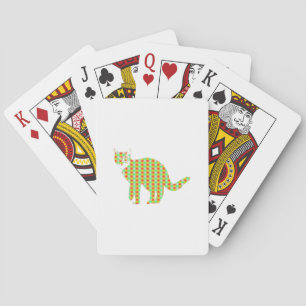 Patterned Cat Playing Cards