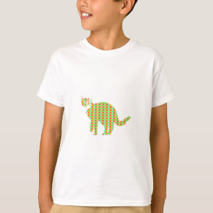 Patterned Cat T-Shirt