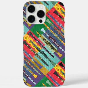 Patterned Clarinets iPhone 16 Pro Max Case