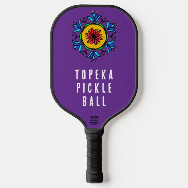 Patterned customisable Pickleball Paddle (Front)