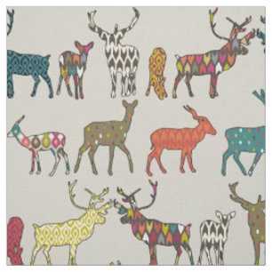 patterned deer stone fabric