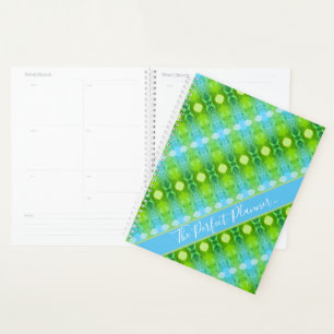 Patterned Design With Blue Planner