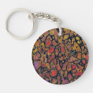 Patterned Dinosaur Bone Key Ring