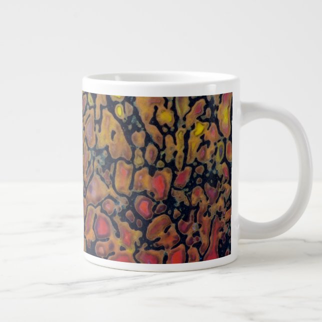 Patterned Dinosaur Bone Large Coffee Mug (Right)