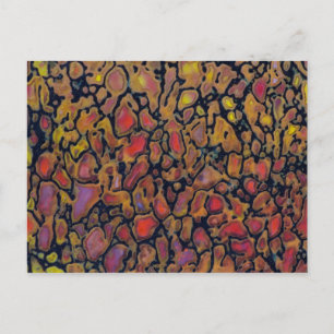 Patterned Dinosaur Bone Postcard