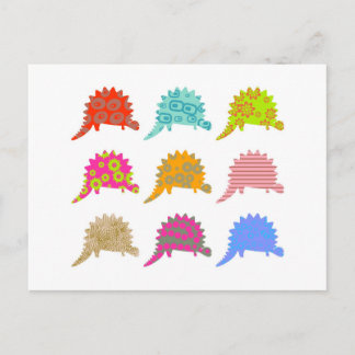 Patterned Dragons Postcard