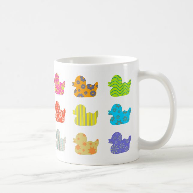 Patterned Ducks Coffee Mug (Right)