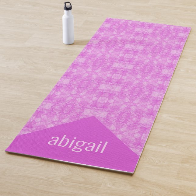 Patterned Elegance in Pink Monogram Yoga Mat (In Situ)