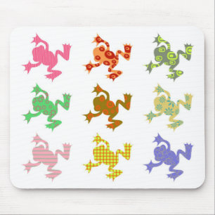 Patterned Frogs Mouse Mat
