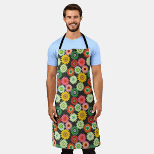 Patterned Gears Apron