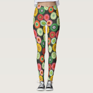 Patterned Gears Leggings