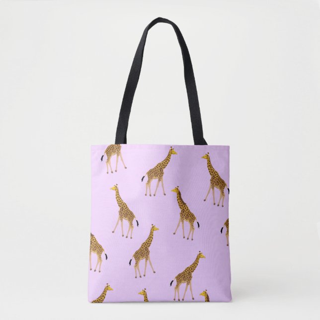 Patterned Giraffe Tote Bag (Front)