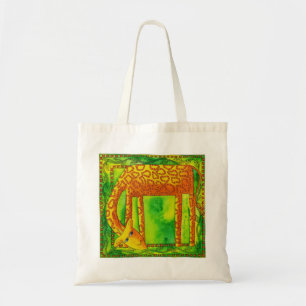 Patterned Giraffe Watercolour Illustration Tote Bag