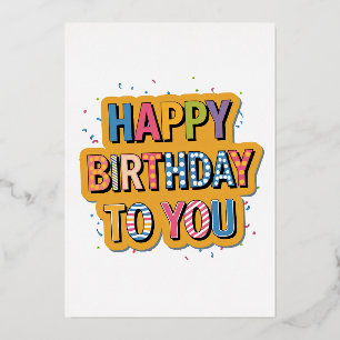 Patterned Happy Birthday