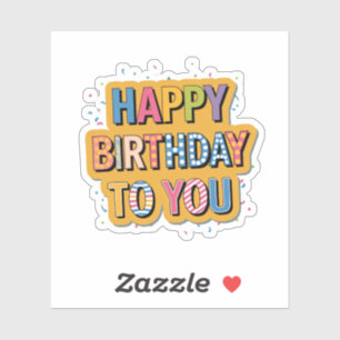 Patterned Happy Birthday