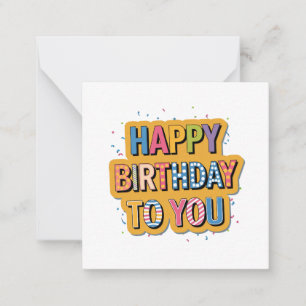 Patterned Happy Birthday Card