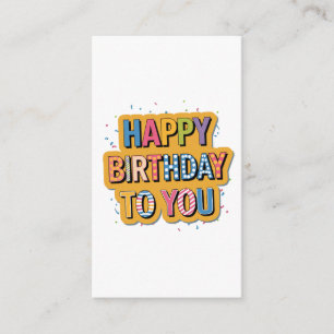 Patterned Happy Birthday Enclosure Card