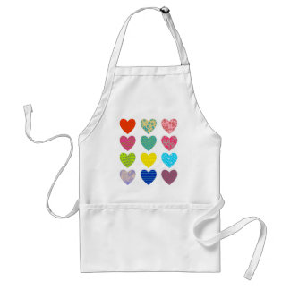 Patterned Hearts Standard Apron