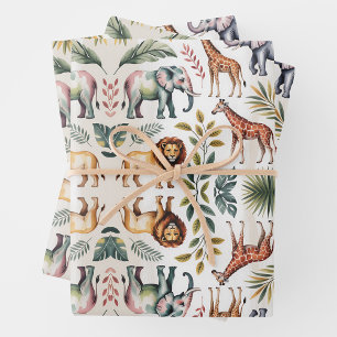 Patterned image featuring symmetrical arrangements wrapping paper sheet