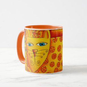 Patterned Leopard Watercolour Illustration Mug