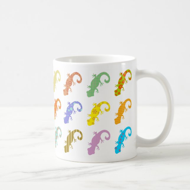 Patterned Lizards Coffee Mug (Right)