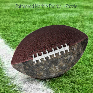 Patterned Marble Football American Football