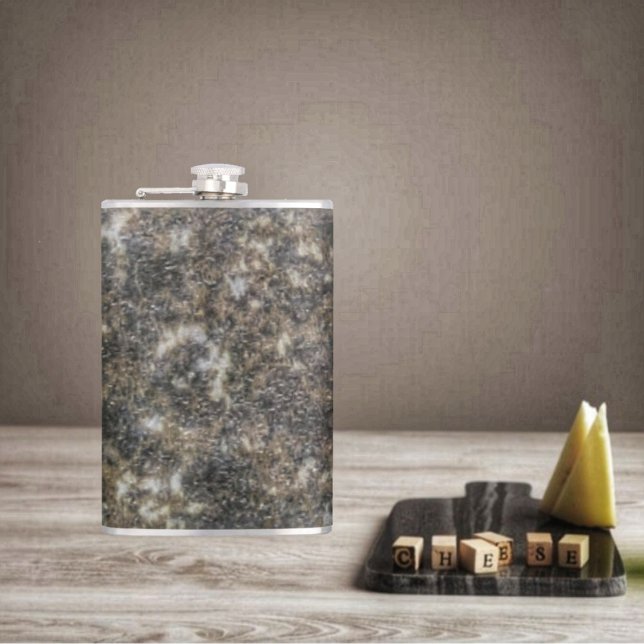 Patterned Marble   Hip Flask (This Patterned Marble Hip Flask, is texturally designed, to look like an earthenware vessel!)