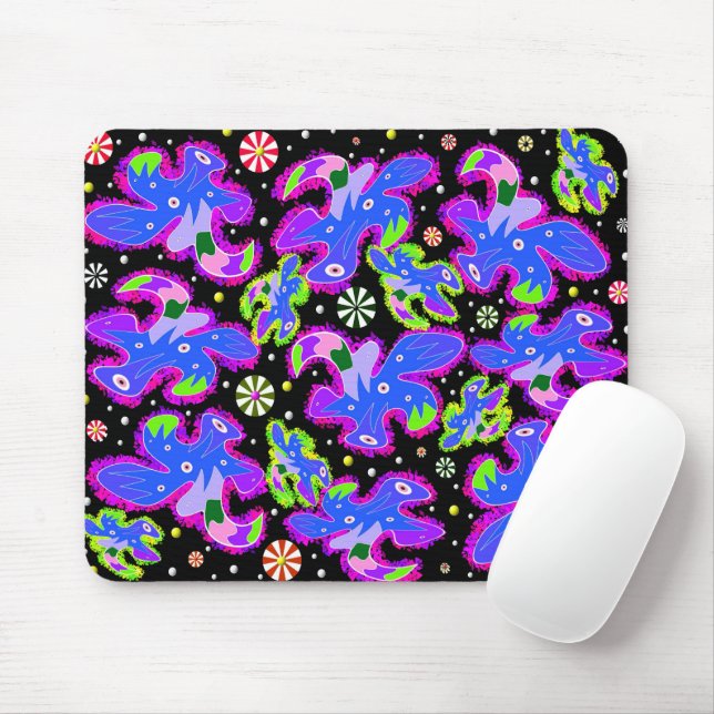 Patterned Mouse Mat (With Mouse)