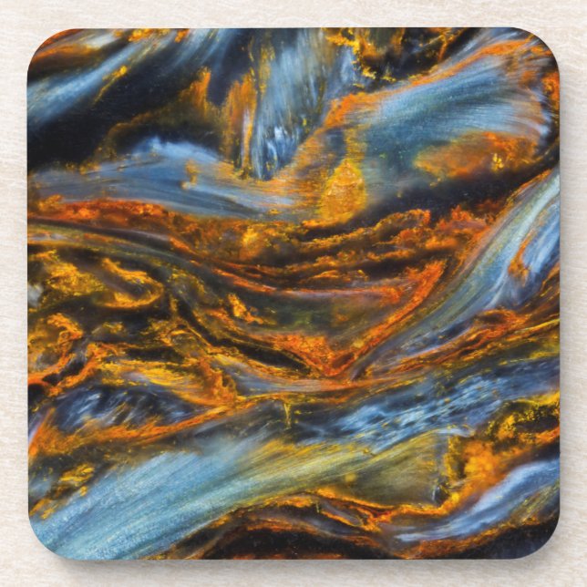 Patterned Pietersite Coaster (Front)