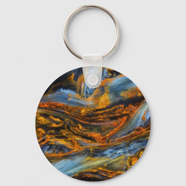 Patterned Pietersite Key Ring (Front)