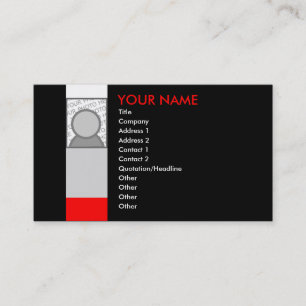 patterned pillow : business card