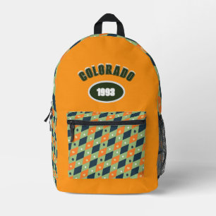 Patterned Printed Backpack