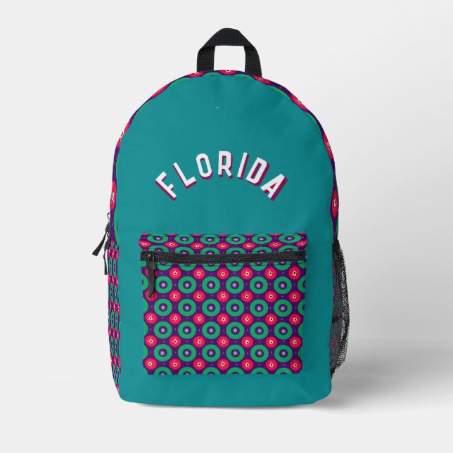 Patterned Printed Backpack (Front)