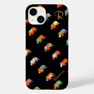 patterned rhino cute Case-Mate iPhone 14 case